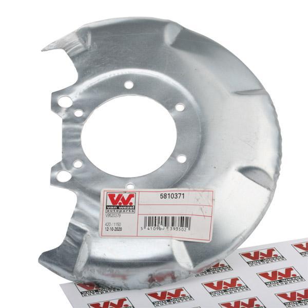 Deckblech, Staubschutzblech Bremsscheibe VA (58 10 371), mit Faustsattel